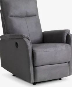 ABILDSKOVSillón reclinable ABILDSKOV eléctrico polipiel gris