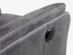 ABILDSKOVSillón reclinable ABILDSKOV eléctrico polipiel gris