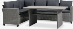 AGERMOSEConjunto muebles jardín AGERMOSE 6 plazas gris