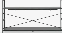 ASTRUPMueble TV ASTRUP 1 estante negro