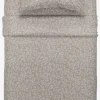 BELLABASICJuego de sábanas microfibra BELLA 160x240 gris