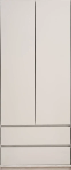 BILLUNDArmario BILLUND 80x193 2 puertas 2 cajones travertino/beis