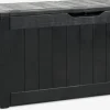 BISNAPBaúl para guardar cojines BISNAP A117xA58xP45 negro