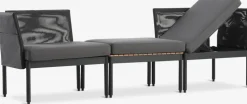 BJORLIConjunto jardín modular BJORLI 2 plazas negro