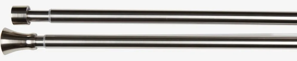 CONEBarra de cortina doble CONE 200-340cm acero