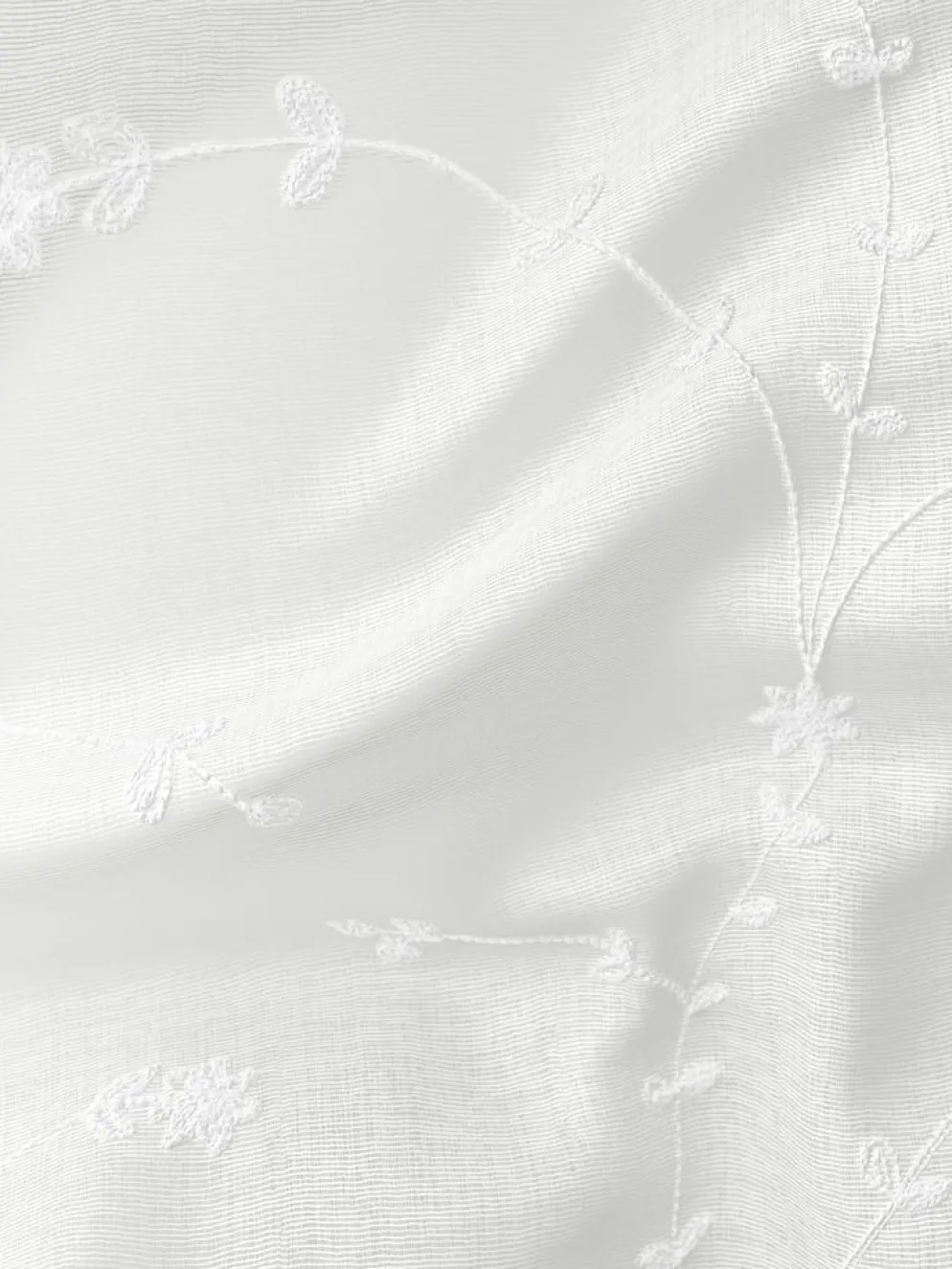 DOLMACortina DOLMA 1x140x245 bordada blanco crudo