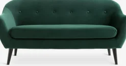 EGEDALSofá EGEDAL 2,5 plazas terciopelo verde