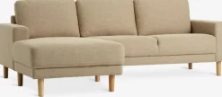 EGENSESofá EGENSE con chaise longue tela arena