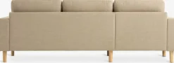 EGENSESofá EGENSE con chaise longue tela arena