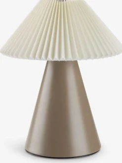ESMUNDLámpara a pilas ESMUND 16xA21cm marrón/blanco temporizador