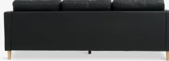 FALSLEVSofá FALSLEV chaise longue polipiel negro