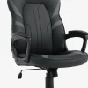 FJELSTEDSilla gaming FJELSTED polipiel negro/gris