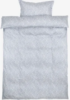 FREDERIKKEPLUSJuego funda nórdica satén FREDERIKKE 155x220 azul/blanco