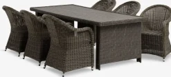 GAMMELBYMesa GAMMELBY L225 + 4 sillas GAMMELBY gris