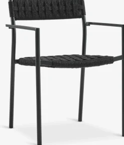 GOTHENBURG + TRILLEVALLENMesa GOTHENBURG L120 gris + 4 sillas TRILLEVALLEN negro