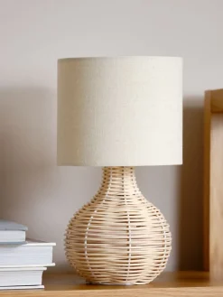 HELMERLámpara de mesa HELMER Ø17xA32cm natural