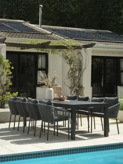 HESTEHAVEMesa de jardín HESTEHAVE A95xL205/275 negro