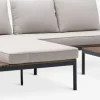 HOUConjunto jardín HOU con chaise longue 3 plazas madera dura