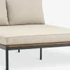 HOUMódulo de jardín HOU chaise longue 2 plazas madera dura
