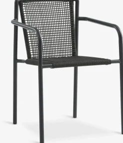 HSTEHAVE + KRISTIANSTADMesa HESTEHAVE L205/275 negro + 4 sillas KRISTIANSTAD verde