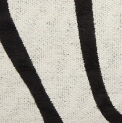 HVITVEISCojín HVITVEIS 45x45 blanco crudo/negro