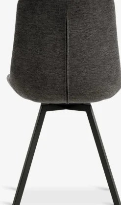 HYGUMSilla de comedor HYGUM giratoria gris/negro