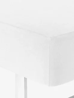 JANNEBASICSábana bajera ajustable de jersey JANNE 90x200x30 blanco