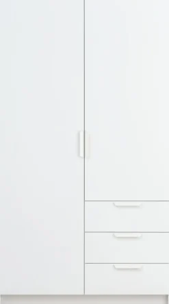 JENSLEVArmario JENSLEV 96x176 2 puertas 3 cajones blanco