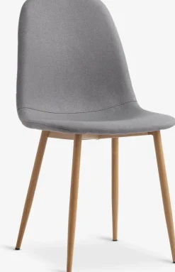 JONSTRUPSilla de comedor JONSTRUP tela gris/color roble natural
