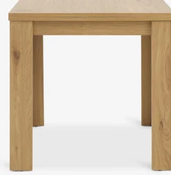 JUNGENMesa de comedor JUNGEN 80x80/160 color roble cálido