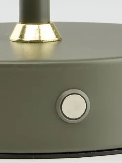 KENTLámpara a pilas KENT Ø16xA25cm verde táctil y temporizador