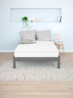 KILDENEstructura cama KILDEN 90x200 gris oscuro