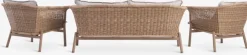 KOEPINGConjunto muebles jardín KOEPING 4,5 plazas natural