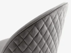 KOKKEDALSilla de comedor KOKKEDAL terciopelo gris/negro