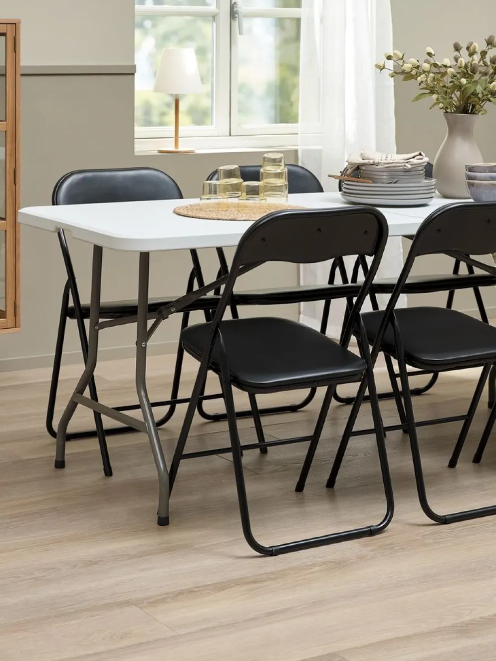 KULESKOGMesa plegable KULESKOG A75xL180 blanco