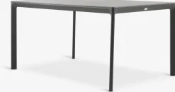 KUMLA + INGSTRUPMesa KUMLA L150 gris + 4 sillas INGSTRUP negro