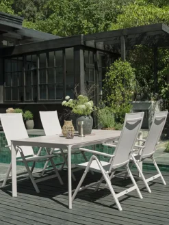 KUMLAMesa de jardín KUMLA A95xL200 beis
