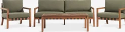 LITSBACKENConjunto muebles jardín LITSBACKEN 4,5 plazas madera dura