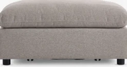 LYBYMódulo de sofá LYBY chaise longue/puf tela arena
