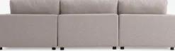 LYBYSofá modular LYBY 3 plazas chaise longue tela arena