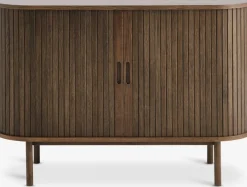 LYNGVIGAparador LYNGVIG 120cm 2 puertas persiana roble oscuro