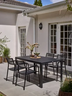 MADERUPMesa de jardín MADERUP A90xL150 negro