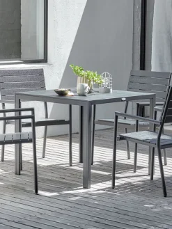 MADERUPMesa de jardín MADERUP A90xL90 negro