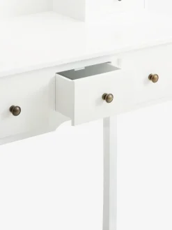 MALLINGTocador MALLING con espejo y 5 cajones blanco
