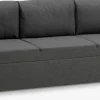 MARSLEVSofá cama MARSLEV 3 plazas tela gris oscuro