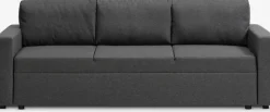 MARSLEVSofá cama MARSLEV 3 plazas tela gris oscuro