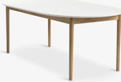 MARSTRANDMesa de comedor MARSTRAND Ø110/110x200 blanco/natural