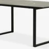 MOSELUNDMesa de comedor MOSELUND 90x180 cerámica negro