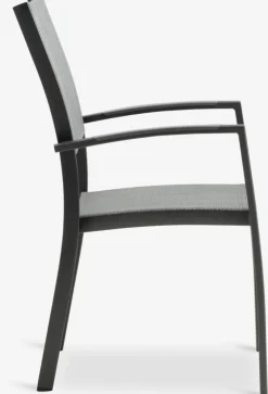 MOSS + STRANDBYMesa MOSS L214/315 + 4 sillas STRANDBY gris