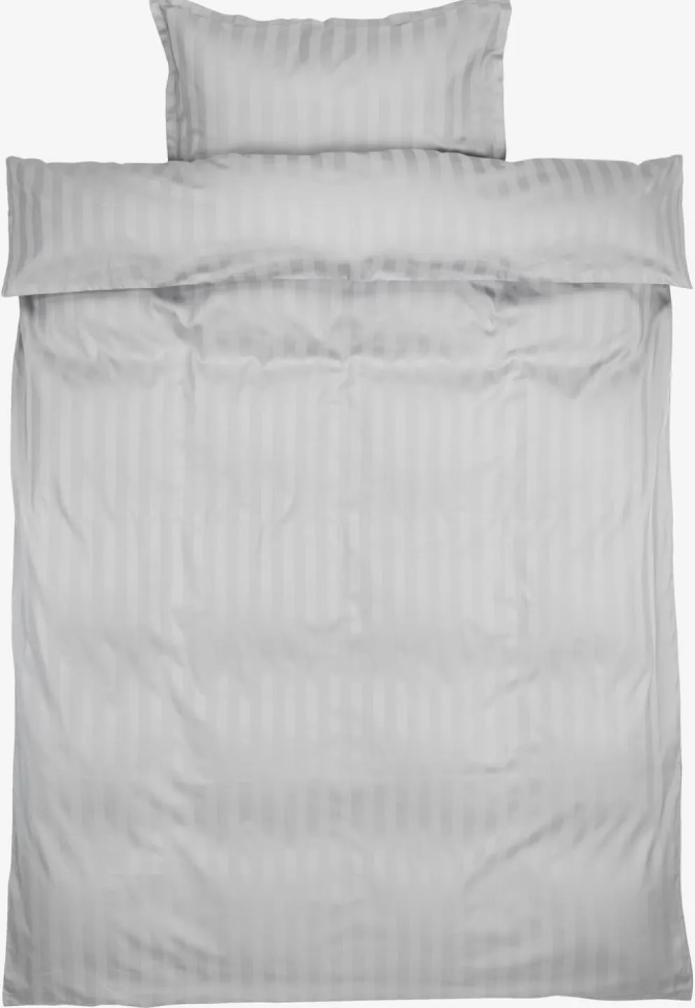 NELLGOLDJuego funda nórdica satén NELL 155x220 gris claro